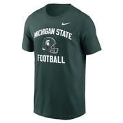  Michigan State Nike Cotton Football Helmet Tee