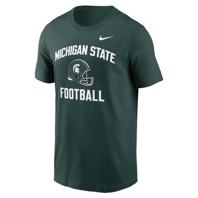 Michigan State Nike Cotton Football Helmet Tee