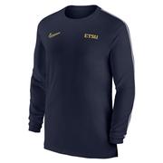  Etsu Nike Dri- Fit Uv Coach Long Sleeve Top