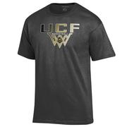  Ucf Champion Wordmark Basketball Over Logo/Net Tee