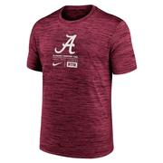  Alabama Nike Dri- Fit Velocity Center Block Tee