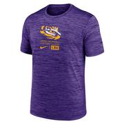  Lsu Nike Dri- Fit Velocity Center Block Tee