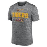  Lsu Nike Dri- Fit Velocity Slant Tee