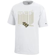  Ucf Champion Youth Wordmark Repeat Over Logo Tee