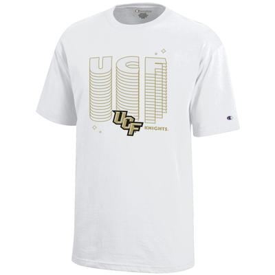 UCF Champion YOUTH Wordmark Repeat Over Logo Tee