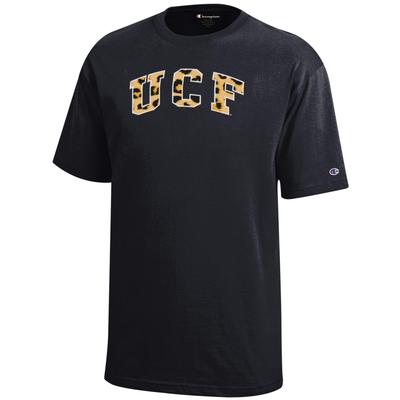 UCF Champion YOUTH Leopard Print Arch Tee