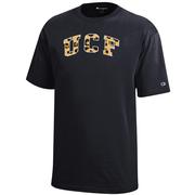  Ucf Champion Youth Leopard Print Arch Tee