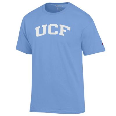 UCF Champion Women's White Arch Tee LT_BLUE