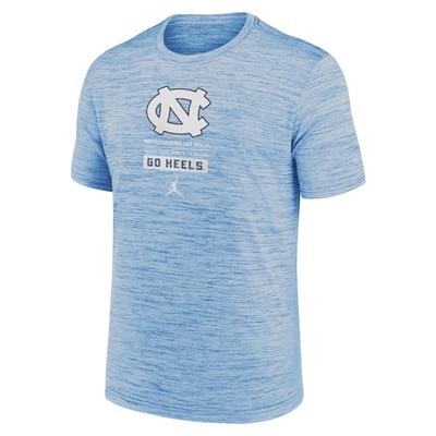 UNC Jordan Brand Dri-Fit Velocity Center Block Tee