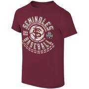  Florida State 2024 Youth Cws Seminoles Baseball Tee