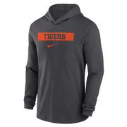  Clemson Nike Dri- Fit Lightweight Hoodie Top