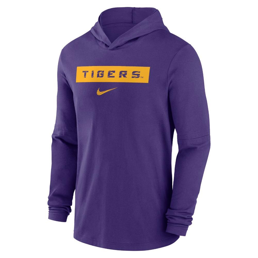 LSU | LSU Nike Dri-Fit Lightweight Hoodie Top | Alumni Hall