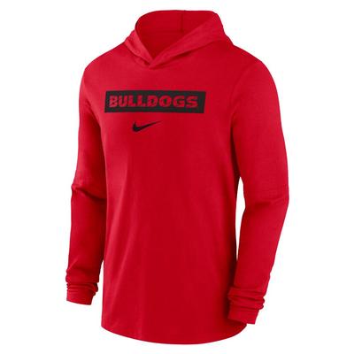 Georgia Nike Dri-Fit Lightweight Hoodie Top