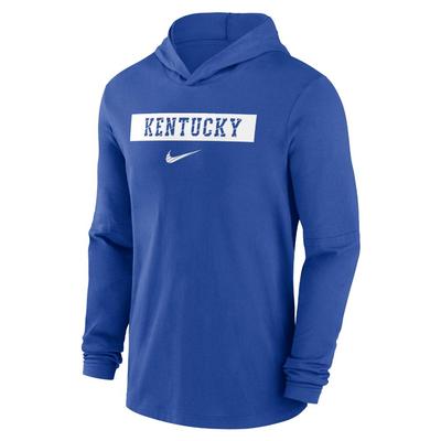 Kentucky Nike Dri-Fit Lightweight Hoodie Top GAME_ROYAL