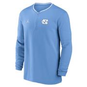  Unc Jordan Brand Dri- Fit Sideline Coach Half Zip Top