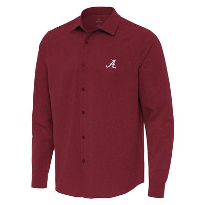 Alabama Antigua Exposure Long Sleeve Woven Shirt