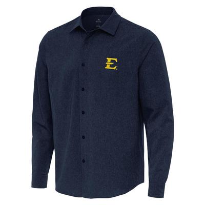 ETSU Antigua Exposure Long Sleeve Woven Shirt
