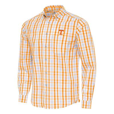 Tennessee Antigua Tending 2 Long Sleeve Woven Shirt