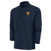  West Virginia Antigua Men's Course 1/4 Zip Pullover