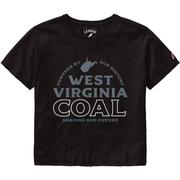  West Virginia League Coal Clothesline Cropped Tee
