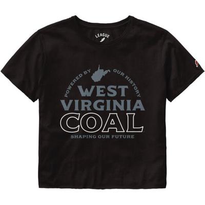 West Virginia League Coal Clothesline Cropped Tee