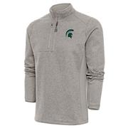  Michigan State Antigua Men's Course 1/4 Zip Pullover