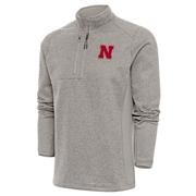  Nebraska Antigua Men's Course 1/4 Zip Pullover