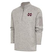  Mississippi State Antigua Men's Fortune 1/4 Zip Pullover