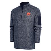  Auburn Antigua Men's Fortune 1/4 Zip Pullover