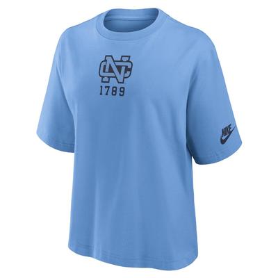 UNC Nike Women's Retro Boxy Tee