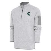  Michigan State Antigua Men's Fortune 1/4 Zip Pullover