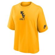  West Virginia Nike Women's Retro Boxy Tee