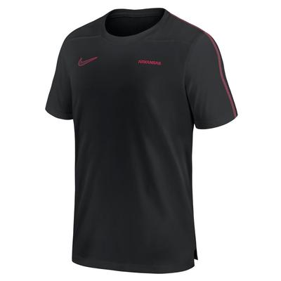 Arkansas Nike Dri-Fit UV Coach Top BLACK