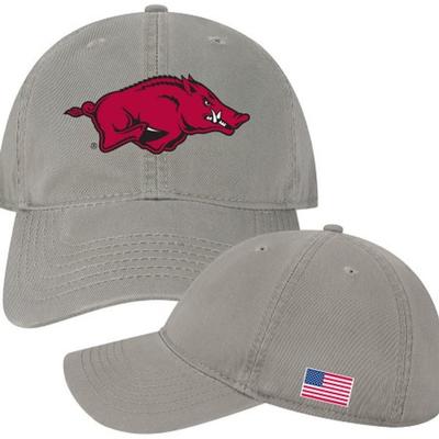 Arkansas Legacy American Flag Relaxed Twill Hat