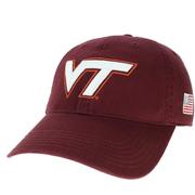  Virginia Tech Legacy American Flag Relaxed Twill Hat