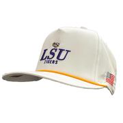  Lsu Legacy American Flag Caddy Rope Script Snapback Cap