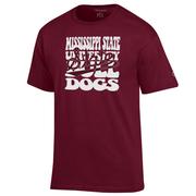  Mississippi State Champion Team Stack Over Logo Tee