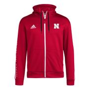  Nebraska Adidas Sideline Full Zip Jacket