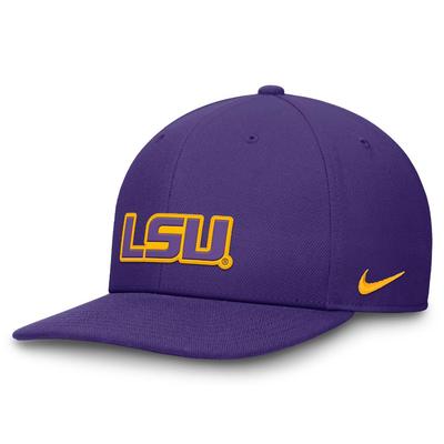 LSU Nike Dri-Fit Pro Structured Square Bill Cap