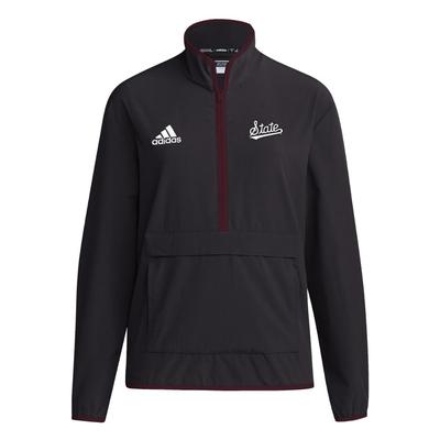 Mississippi State Adidas Sideline Woven 1/4 Zip Pullover