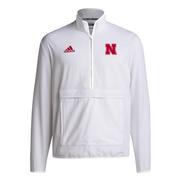  Nebraska Adidas Sideline Woven 1/4 Zip Pullover