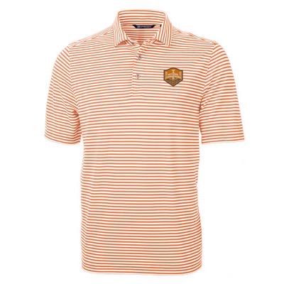Tennessee 2024 NCAA College World Series Nat Champs Men's Ecopique Stripe Polo