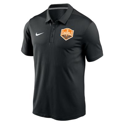 Tennessee Nike 2024 NCAA College World Series Nat Champs Men's Varsity Polo BLACK