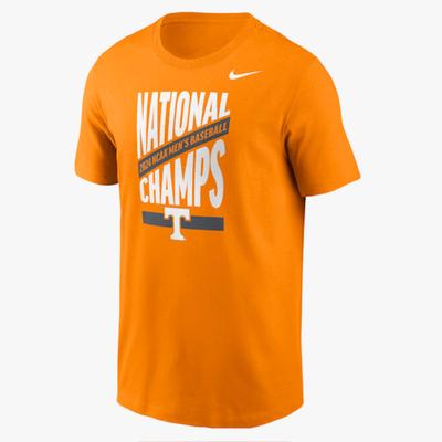 Tennessee Nike 2024 NCAA College World Series Nat Champs Men's Tee BRIGHT_CERAMIC