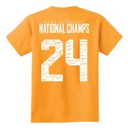  Tennessee 2024 Ncaa College World Series Nat Champs Youth Nil Shirsey Tee