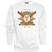  Tennessee 2024 Ncaa College World Series Nat Champs Women's Extended Deal Crew