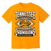  Tennessee 2024 Ncaa College World Series Nat Champs Men's Diamond Tee