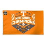 Tennessee 2024 Ncaa College World Series Nat Champ 3 X 5 Flag