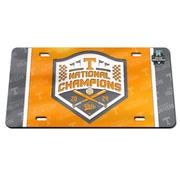  Tennessee 2024 Ncaa College World Series Nat Champ License Plate