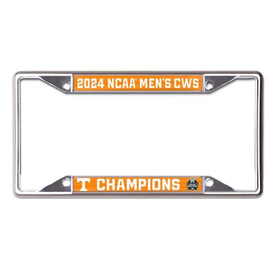 Tennessee 2024 NCAA College World Series Nat Champ License Plate Frame